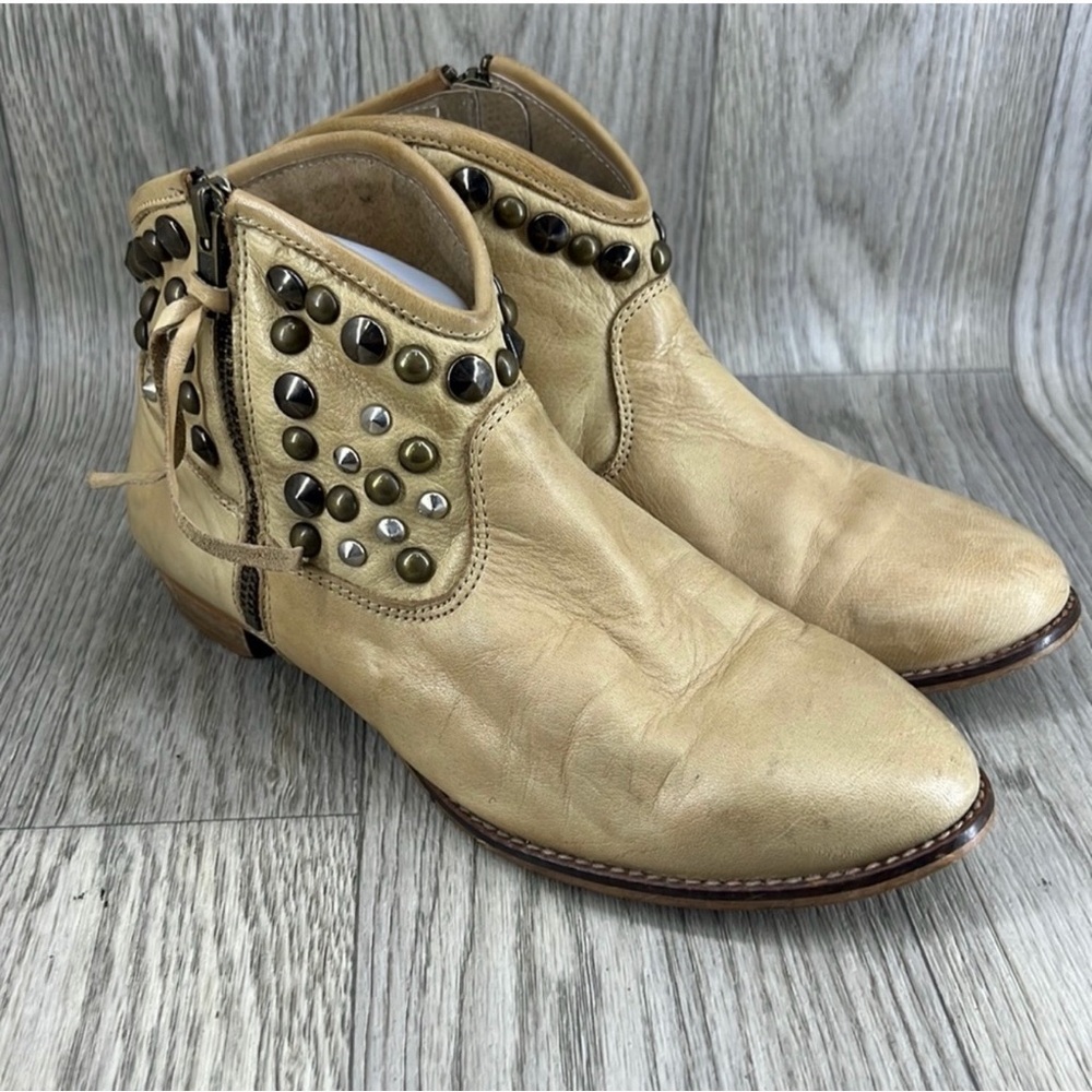 Chio Studded Leather Ankle Booties